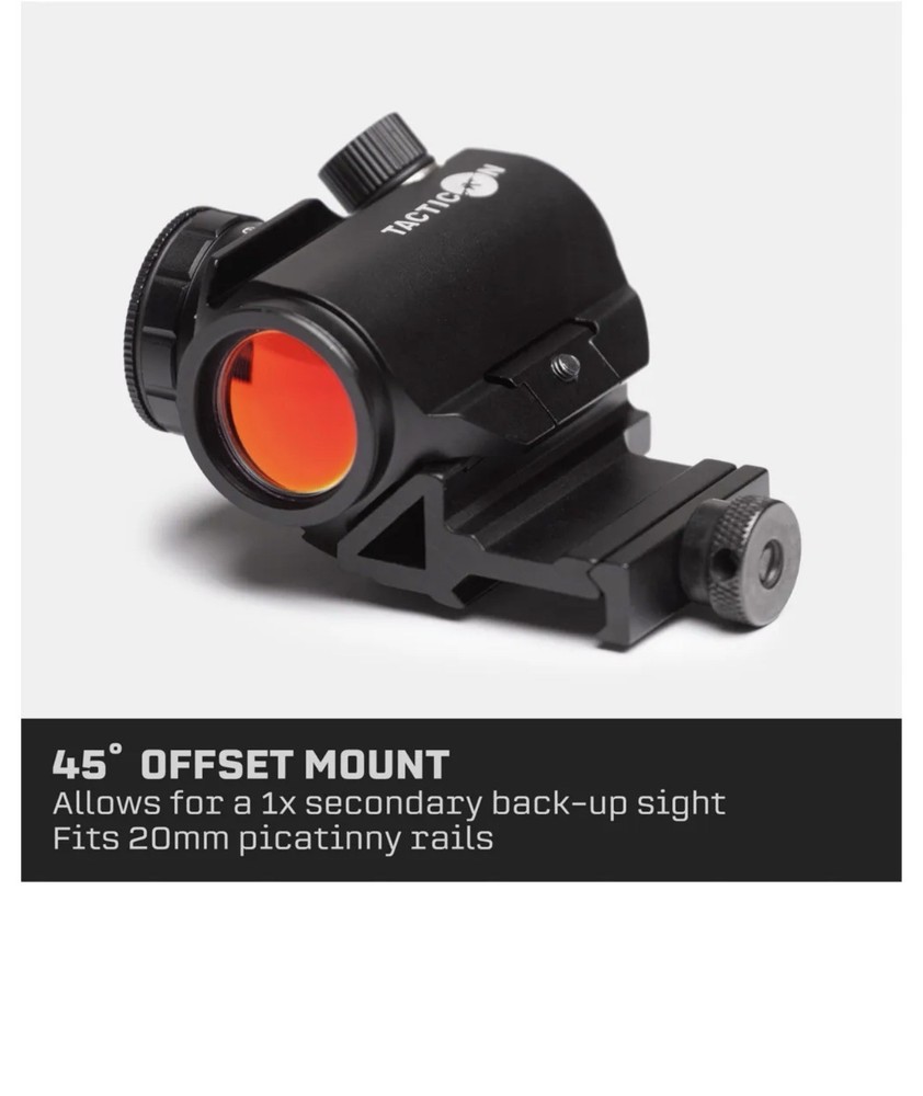 Predator V3 Red Dot Sight Rifle Optic - Submersible, 11 Settings, 45° Offset