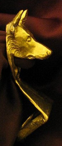 GERMAN SHEPHERD Wall Mounted Bottle Opener in Bronze