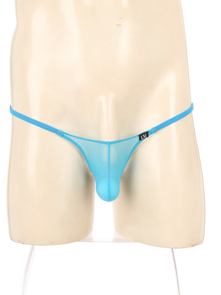 US Men Mesh See Through Bulge Pouch G-string Micro Bikini Bulge Underwear Briefs