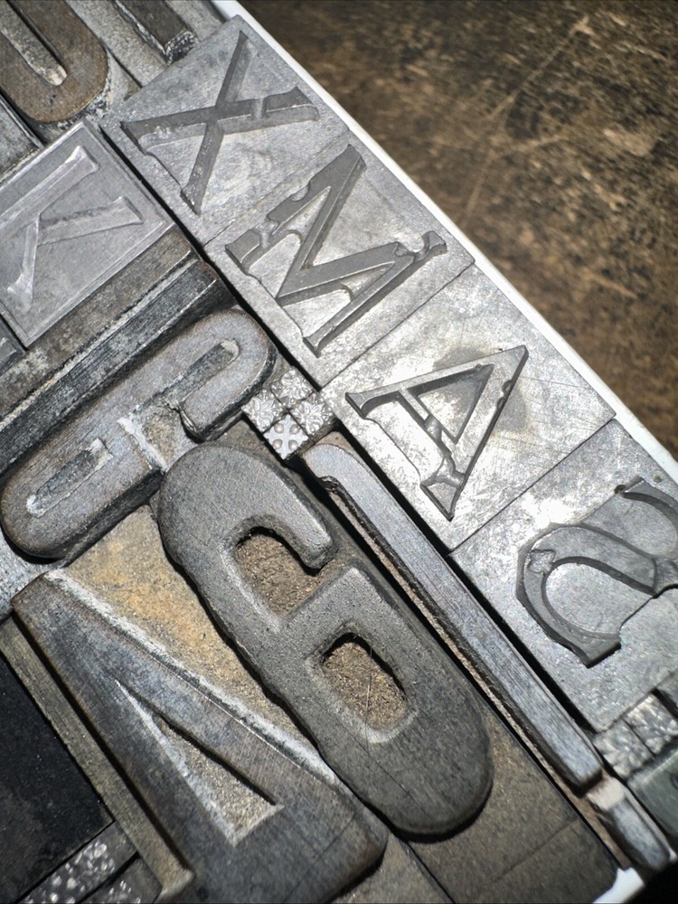 Printing Blocks Ornamental Borders Dingbats Nice Variety! #BB