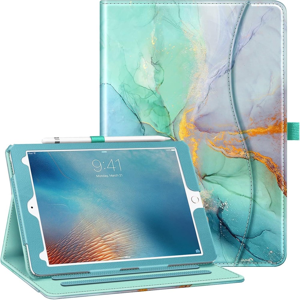 Case for iPad Pro 9.7 Inch 2016 Multi-Angle Viewing Folio Smart Stand Back Cover