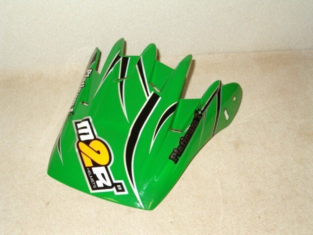 Green/Black Visor for M2R SX Pro & Pro Jr. Helmets-NEW!