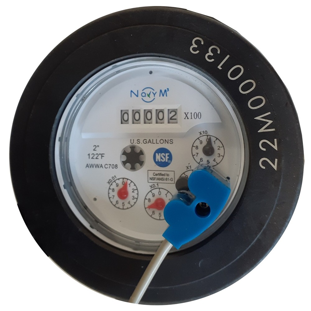 NSF 61 Certified 2 Inch Multi-Jet Nylon Totalizing Water Meter with Pulse Output