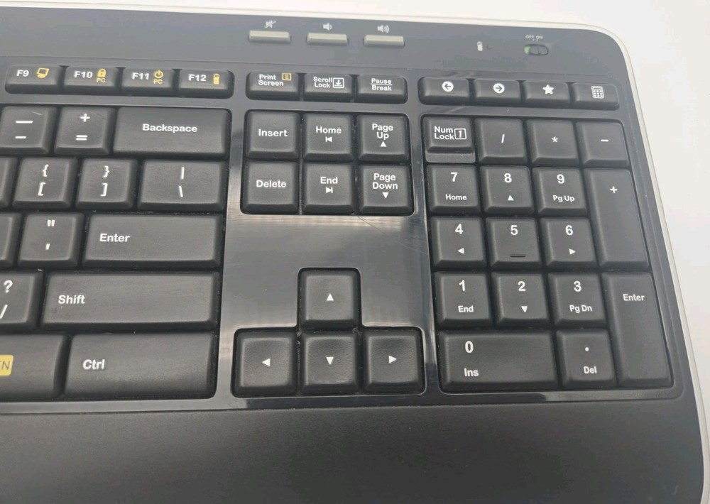 Logitech K520 Wireless Keyboard With Receiver Dongle - Tested!