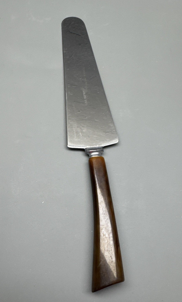 Vtg Bakelite Cake Server Advertising Farmers Elevator Co. Elmore, MN