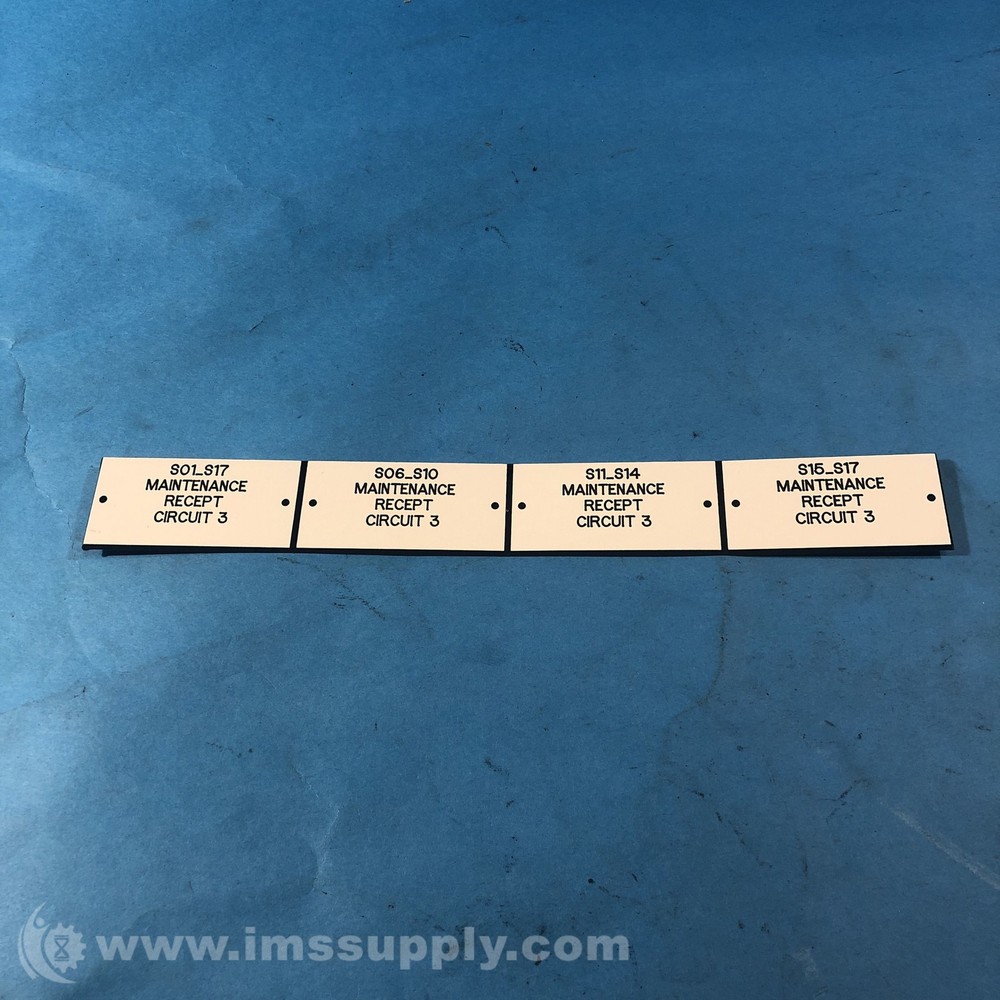 Label Plate Set FNIP