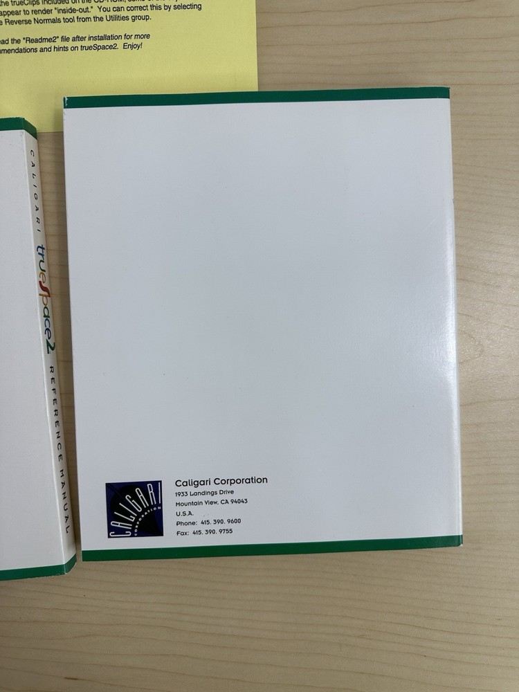 Caligari True Space 2 3D Graphics & Animation User’s Manual & Reference Manual