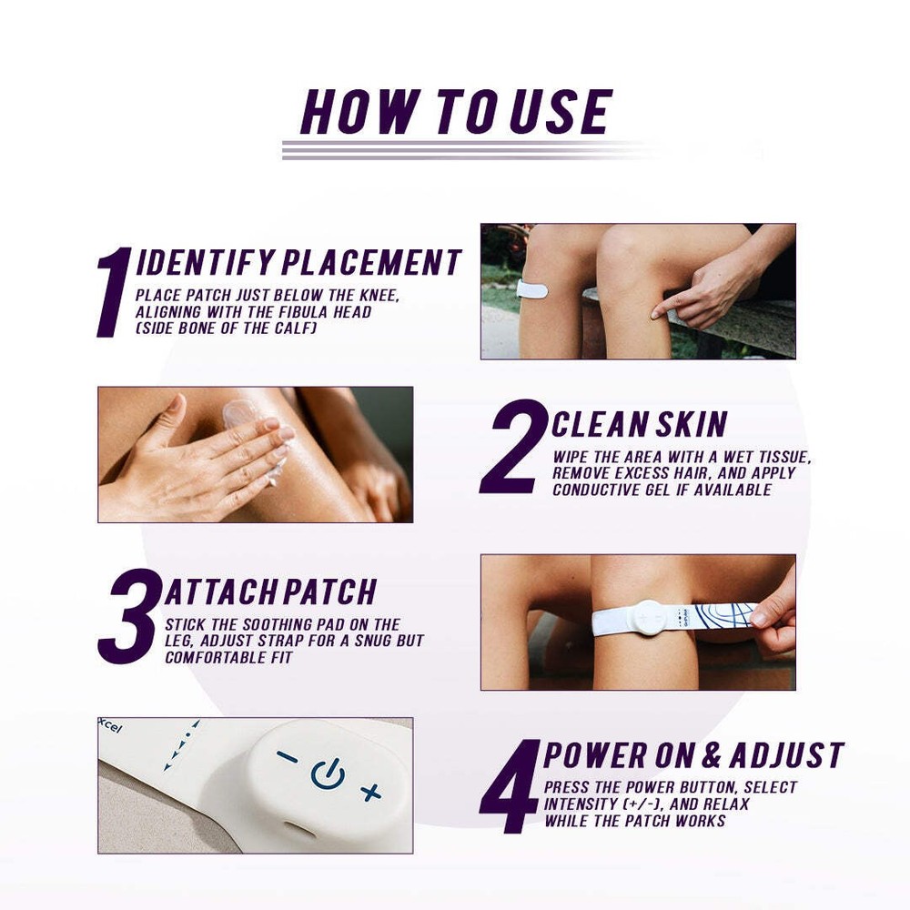 Muscle Recovery & Circulation Stimulator -Leg & Lower Limb Pulse Therapy Patch