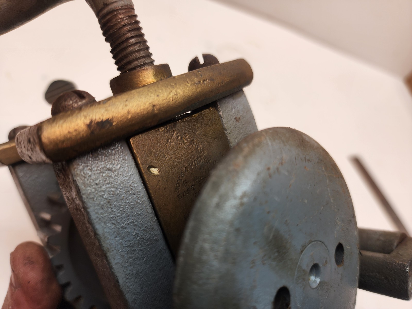 Roys & Wilcox Brass Top #6 turning Machine Sheet Metal Bead Roller Crimper Bead