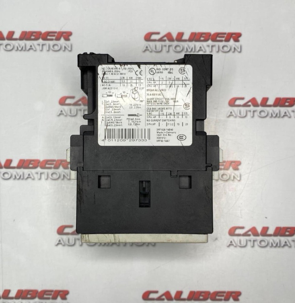 SIEMENS 3RT1026-1KB40 Contactor (USED)