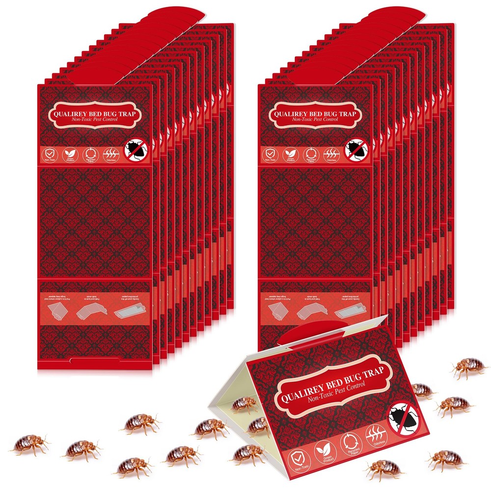 24 Pack Bed Bug Traps and Detectors for Bed Legs