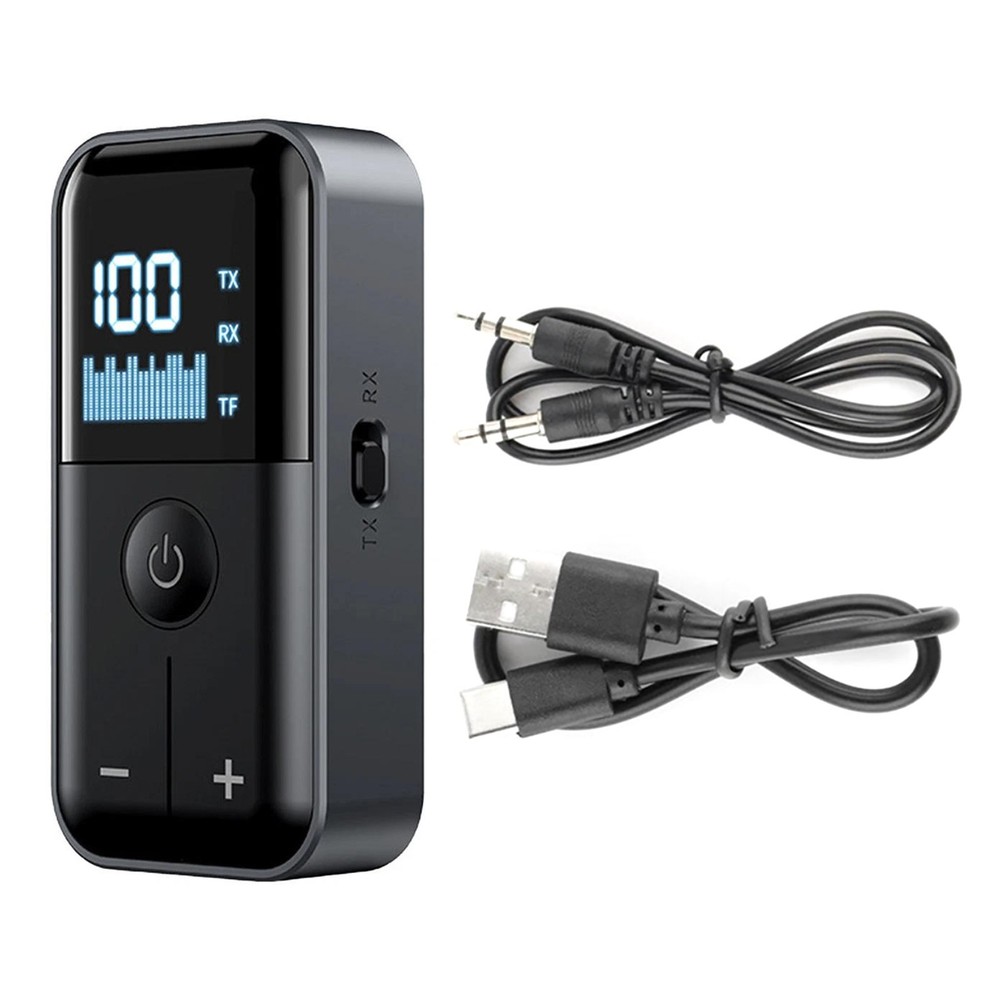 Bluetooth 5.4 Audio Adapter Wireless Receiver Transmitter Support 32GB TF Card