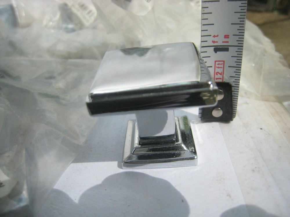 10 yes 10 Rusticware 991CH 1-1/8 Inch Square Chrome Cabinet Knobs with base