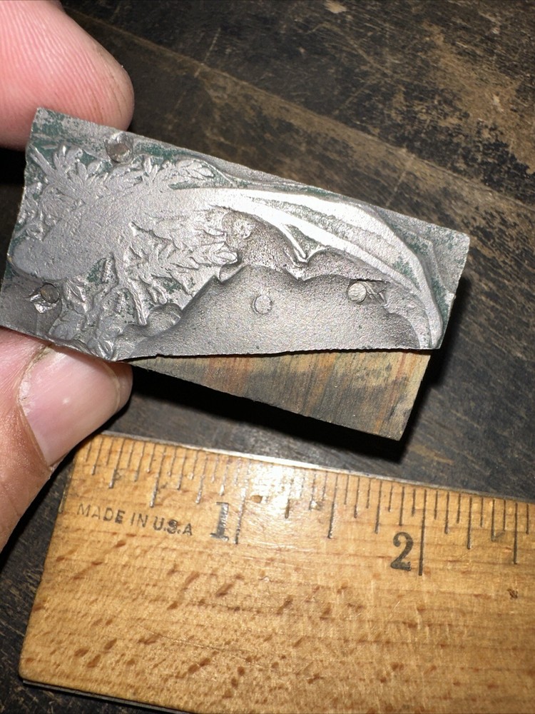 Print Block ( Bird & Flowers ) Lead Face
