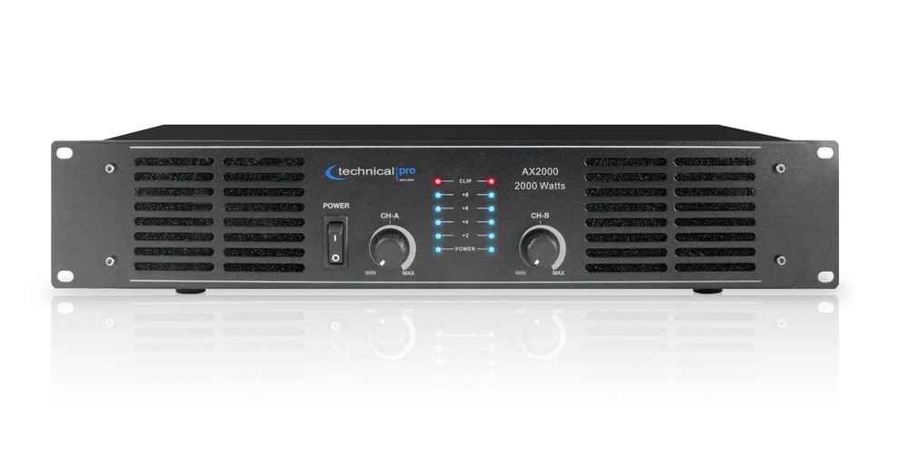 Technical Pro AX1200 2U Professional 2CH Power Amplifier