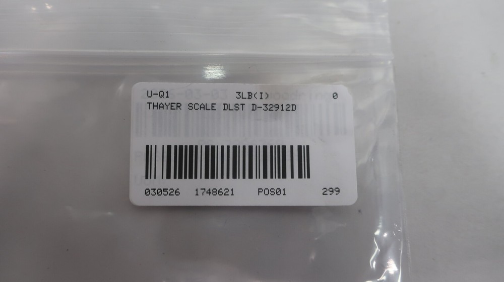 Thayer Scale DLST D-32912D Scale