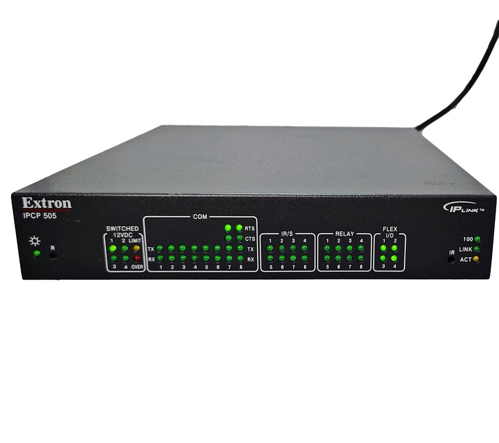 Extron IPCP 505 IP Link Control Processor Unit AC Power Cord Phoenix Connectors