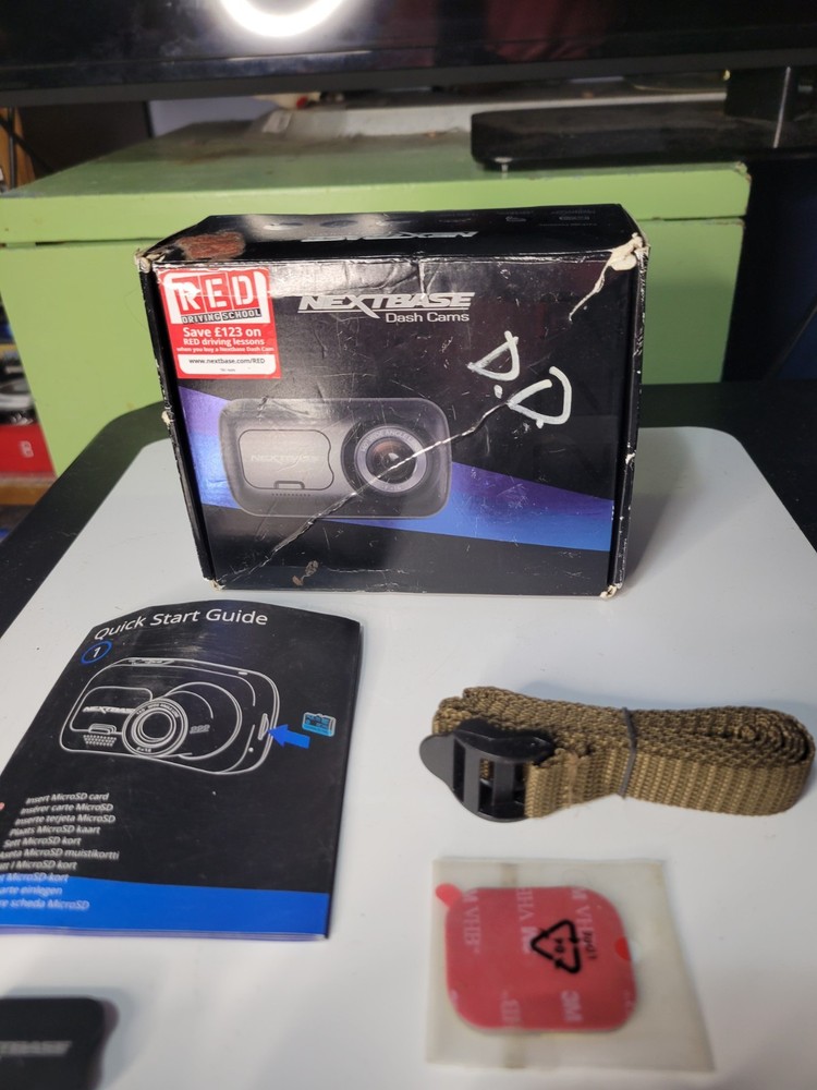 NextBase Dash Cams Model 222 OPEN BOX TESTED WORKS