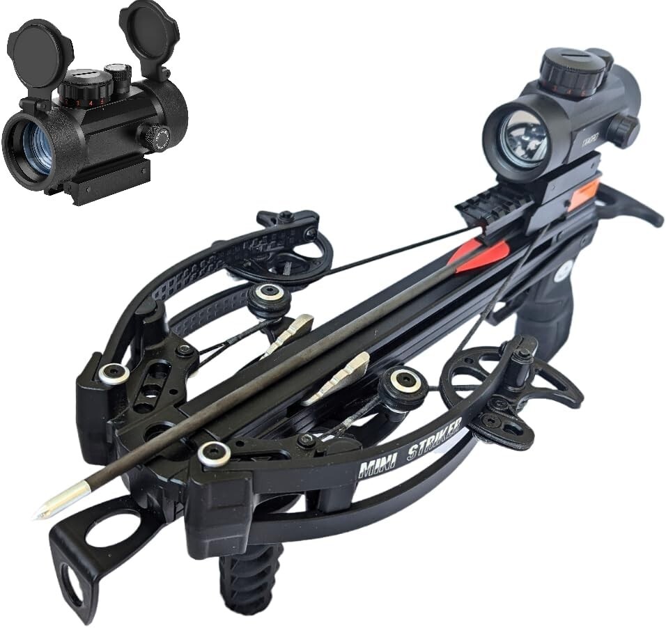 125lbs MINI STRIKER PISTOL CROSSBOW WITH RED DOT SIGHT