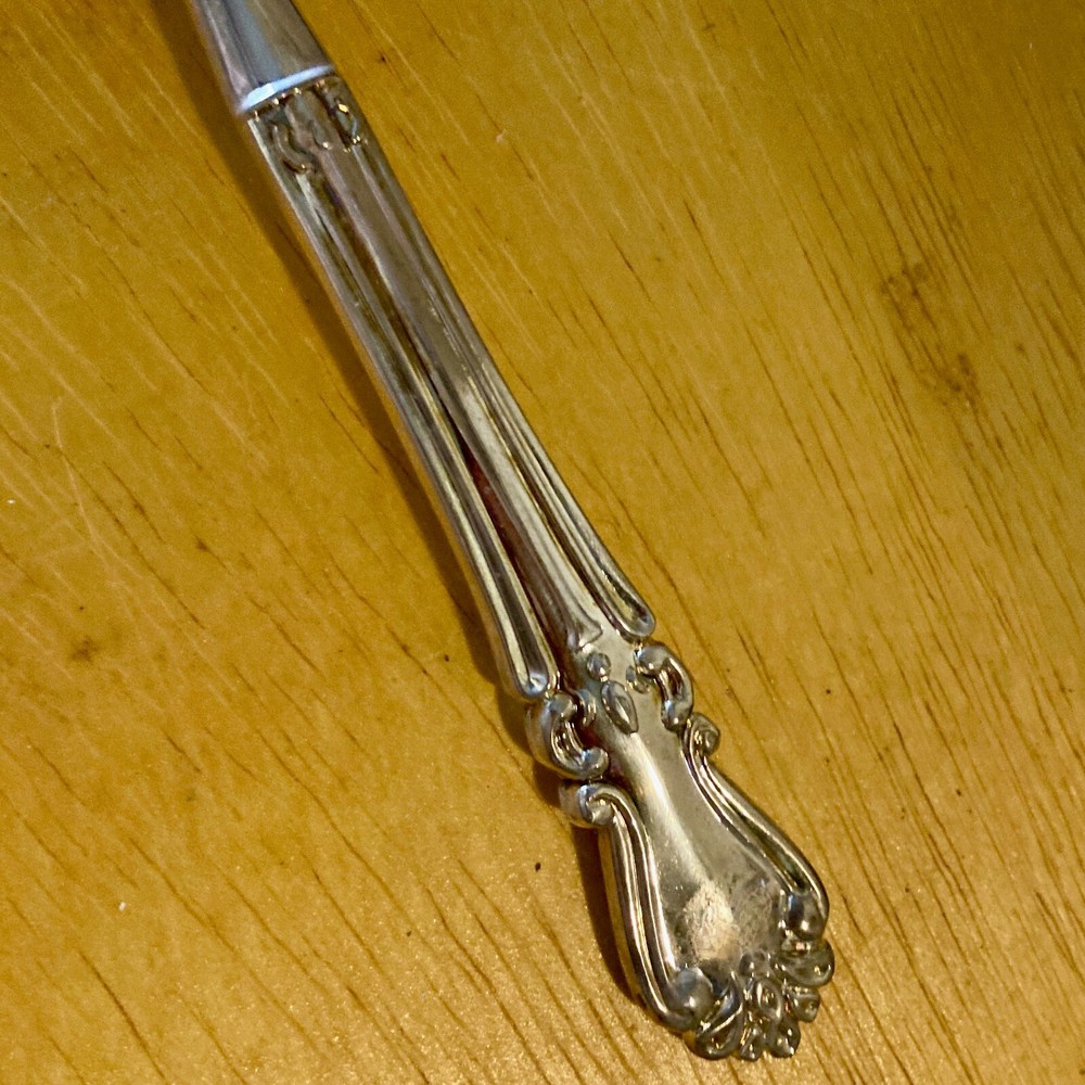 Silver Plated Scallop Shell Serving Spoon Ocean Cottage Core Kitchenalia