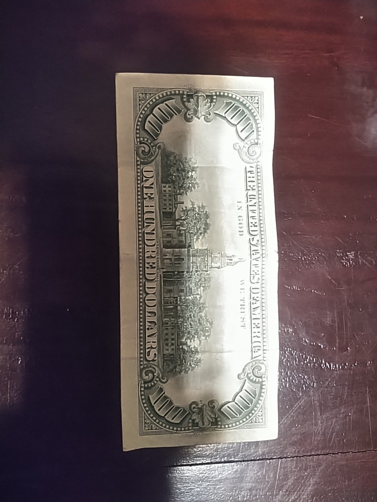 1974 $100 Bill Offset. Rare Mint Error