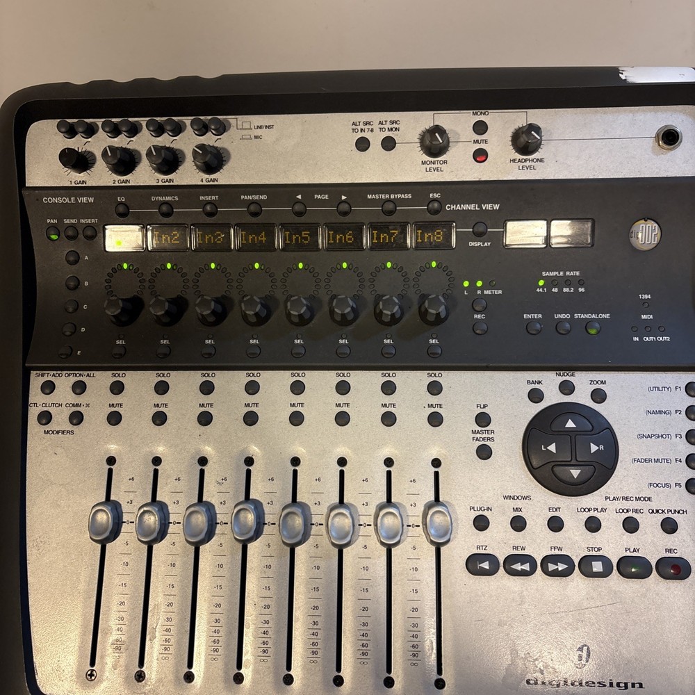 DIGIDESIGN DIGI 002 MX002 FIREWIRE PRO TOOL LE SYS MIXER MIDI AUDIO. Working