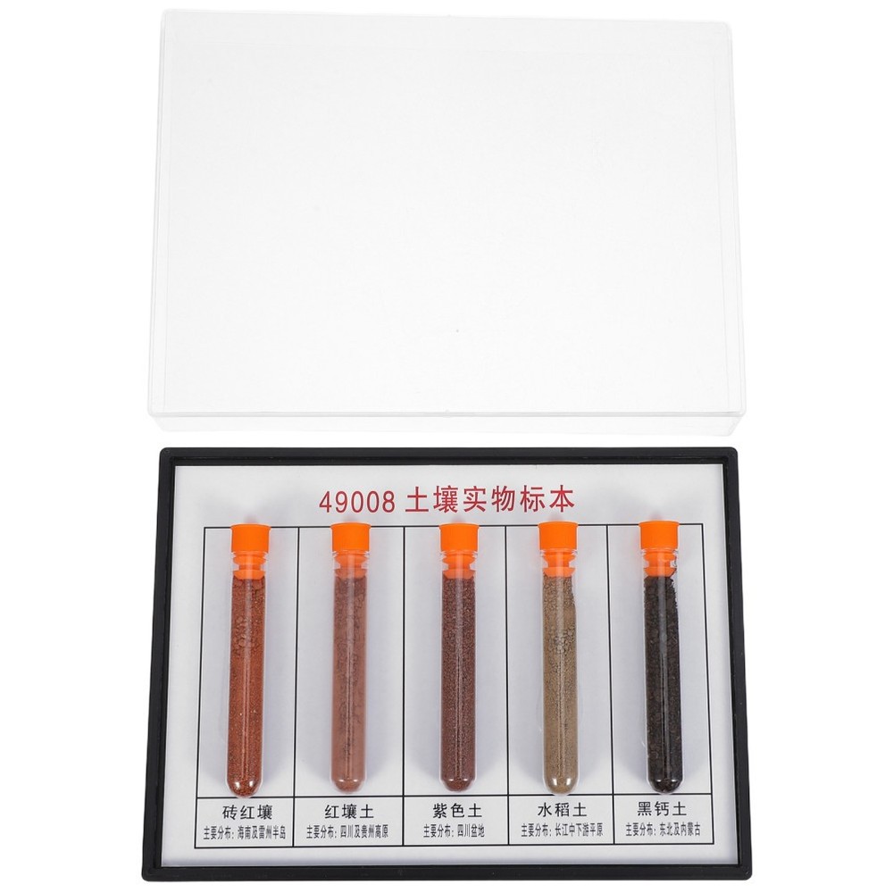 Geographical Soil Specimens Laboratory Sample Collection Set Experiment