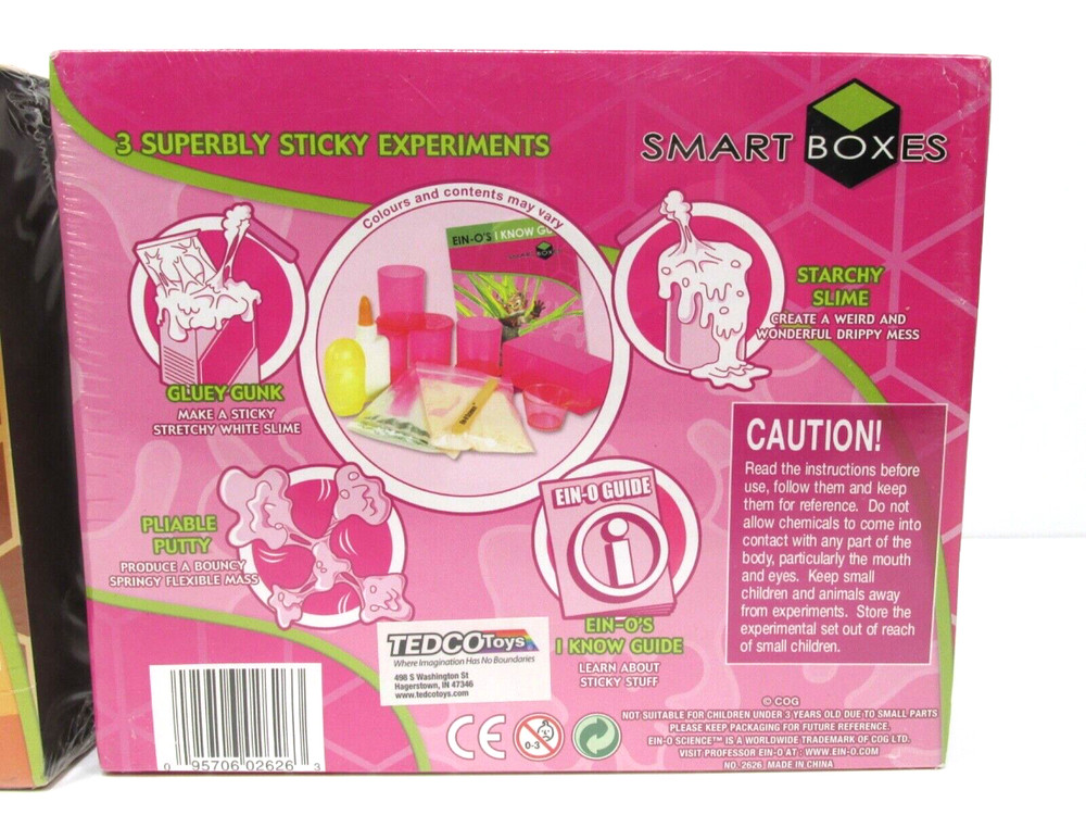 (2) Smart Boxes Elastic & Sticky Science Professor Ein-o NEW