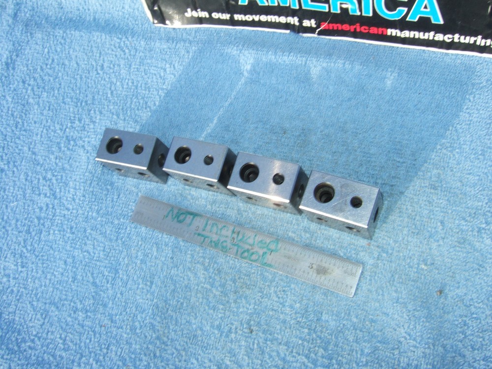 MOORE TOOL Co. BLOCKS (4) BLOCKS PARALLELS TOOLMAKER MACHINIST INSPECTION set A