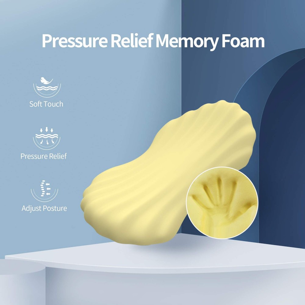 RESTCLOUD Adjustable Lumbar Support Includes a removable pad, Moon Grey
