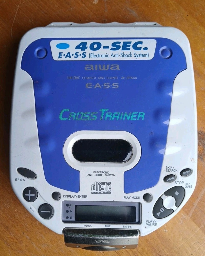 Aiwa Cross Trainer E.A.S.S Portable Compact Disc Player Model XP-SP1000 Working