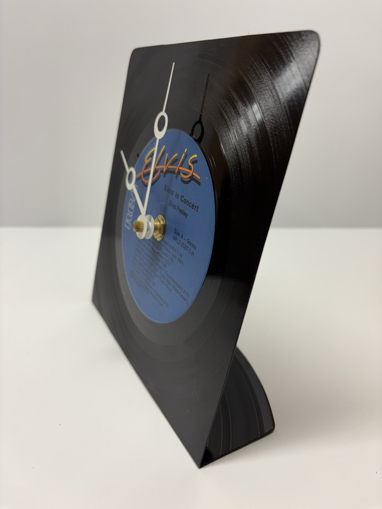 Elvis Recycled Vinyl Record Clock