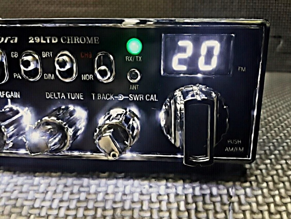 Cobra 29 LTD Chrome AM/FM - WHITE LIGHT EDITION + PERFORMANCE TUNED +ECHO BOARD