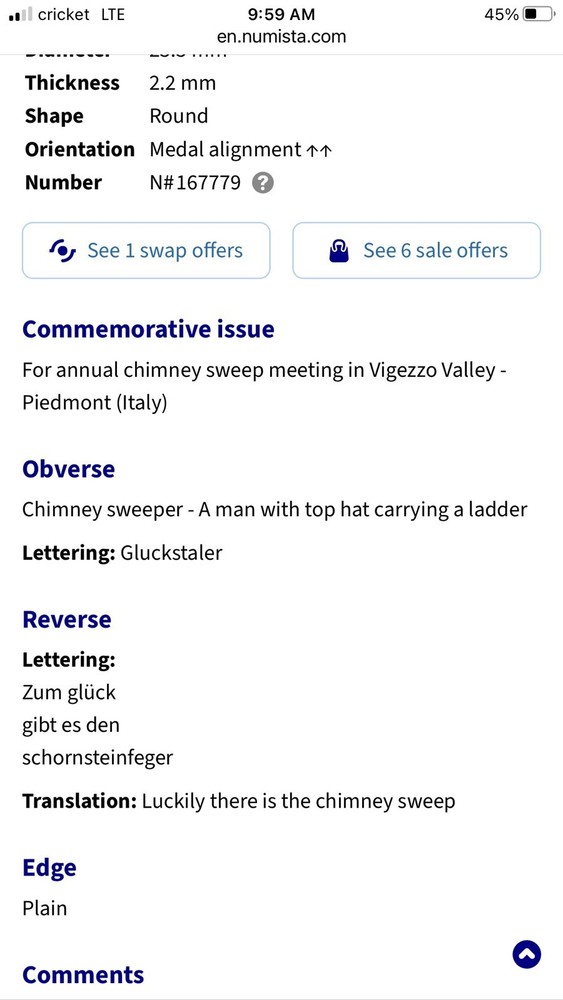 Advertisement Token - Gluckstaler - Germany