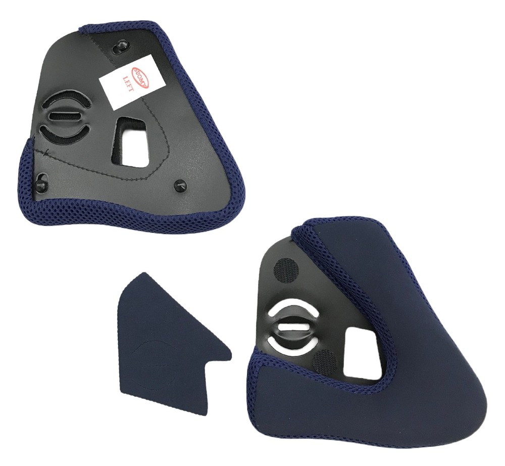 Suomy D20 Helmet Cheek Pads Black