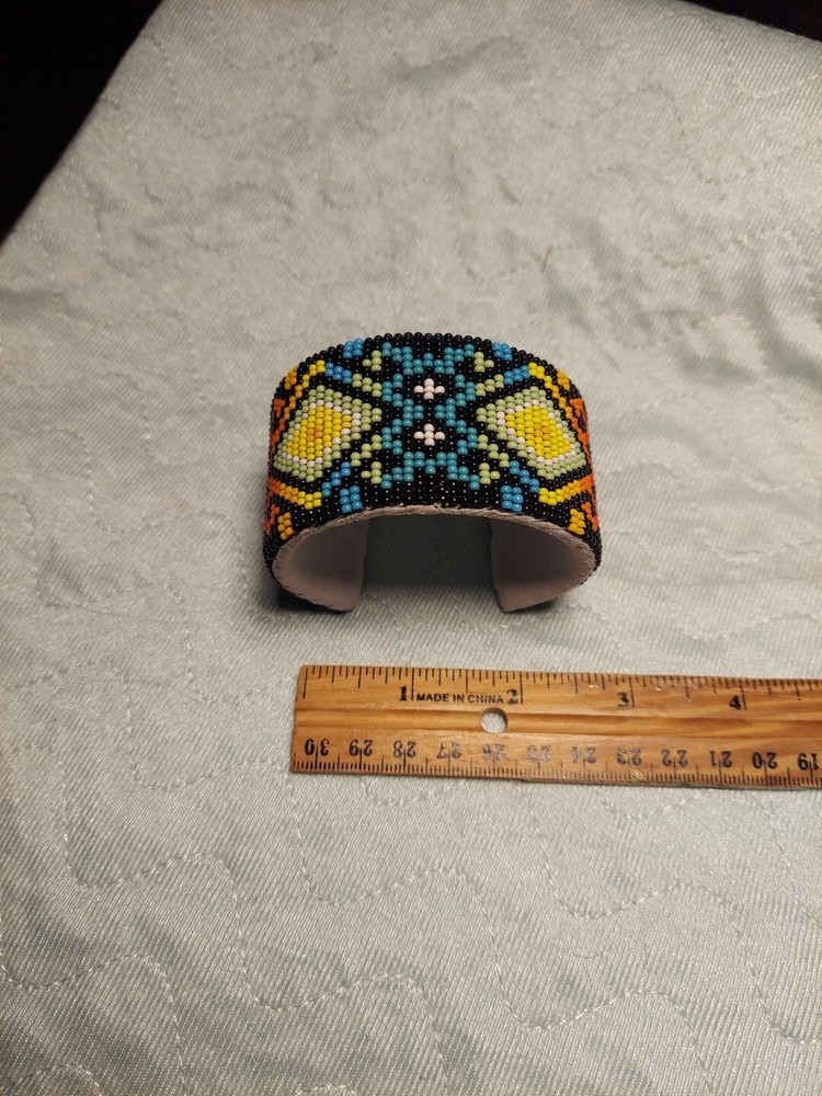 Native  Beaded Cuff Bracelet