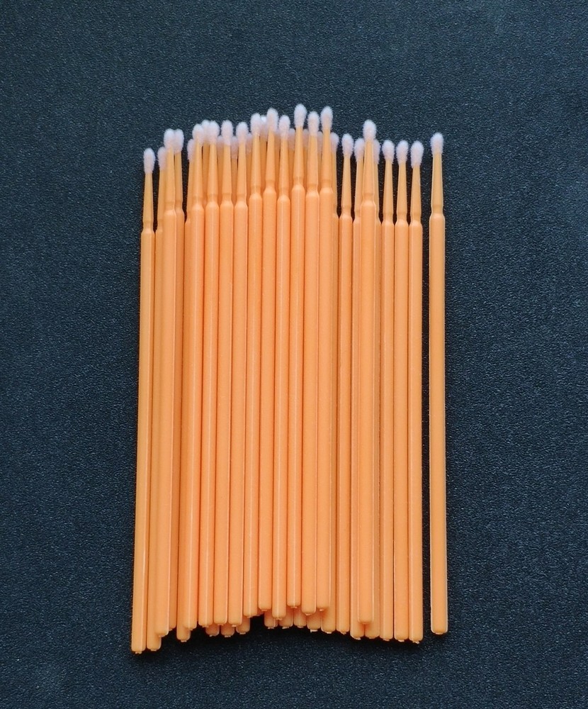 100Pcs Micro Brushes Applicators Microbrush Dental (Regular,Fine,Super Fine) Eye