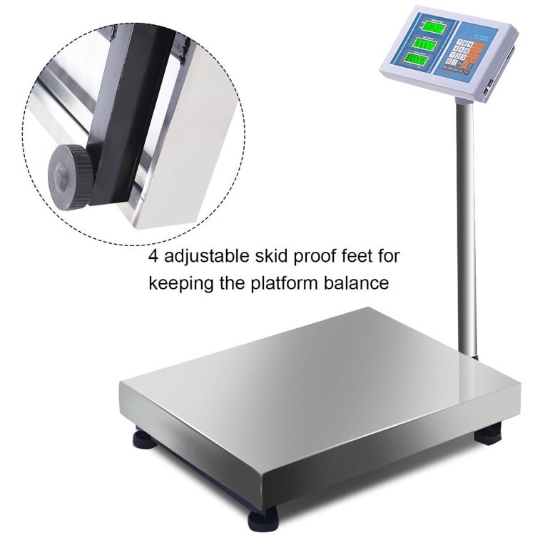 660lbs Portable Weight Computing Digital Electronic Platform Scale Digital Floor