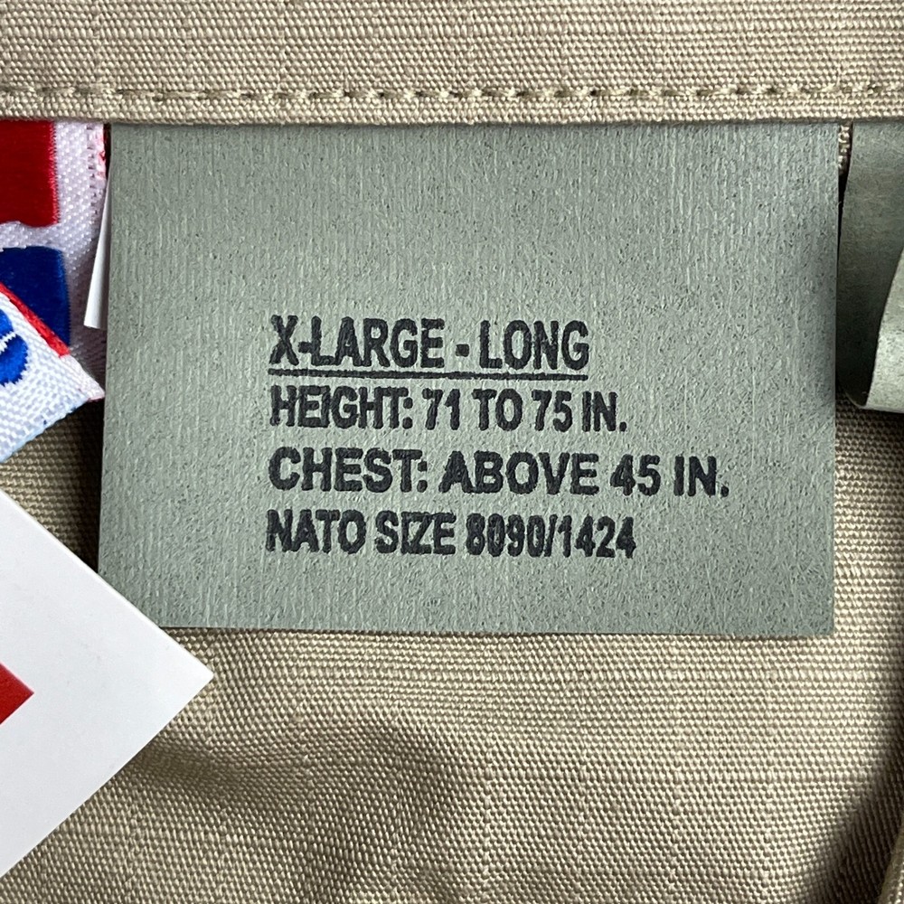 NEW BDU Propper Jacket - Tan - X-Large Long