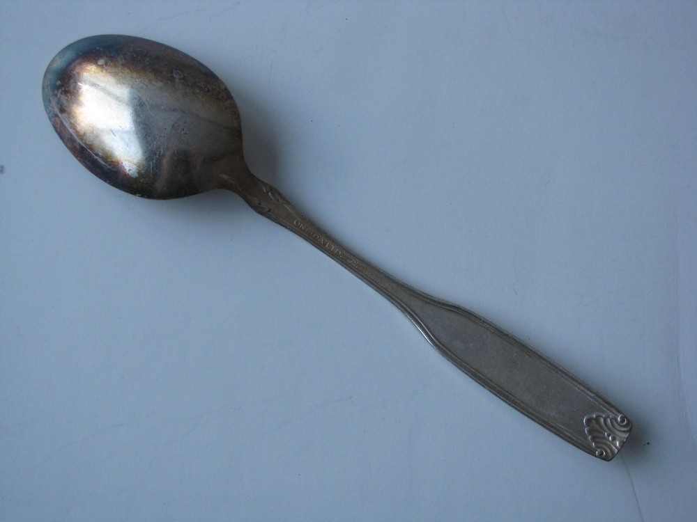 Vtg Oneida Ltd Silversmiths Coffee Spoon 1962 Baronet Silver-plate Dinner Spoon
