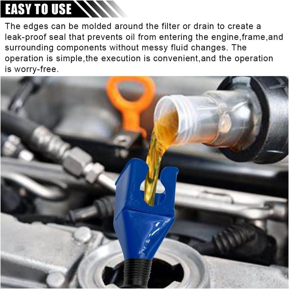 Retractable Car Fuel Funnel - Flexible Plastic Tool for Easy Liquid Transfer
