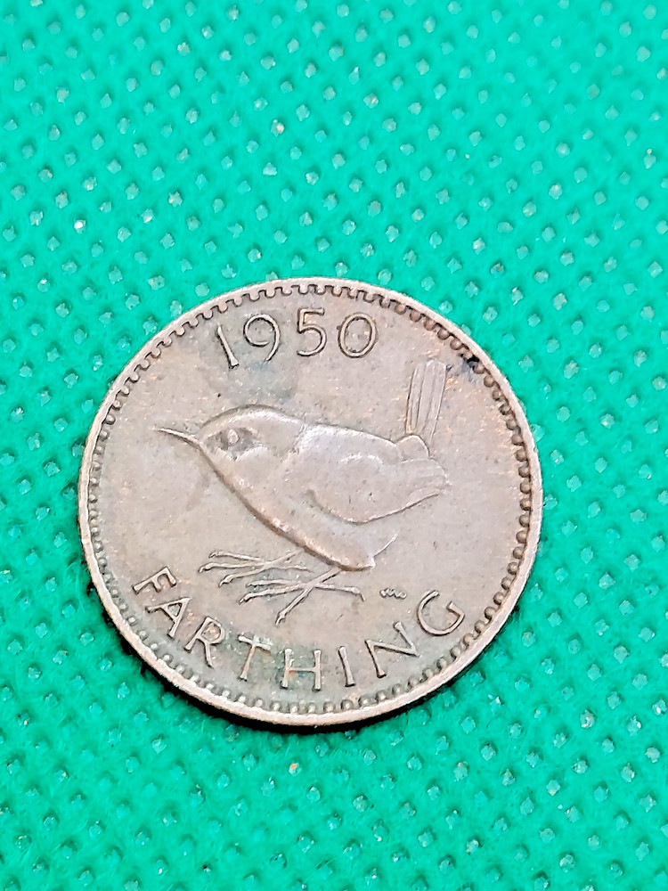 farthing coin 1950
