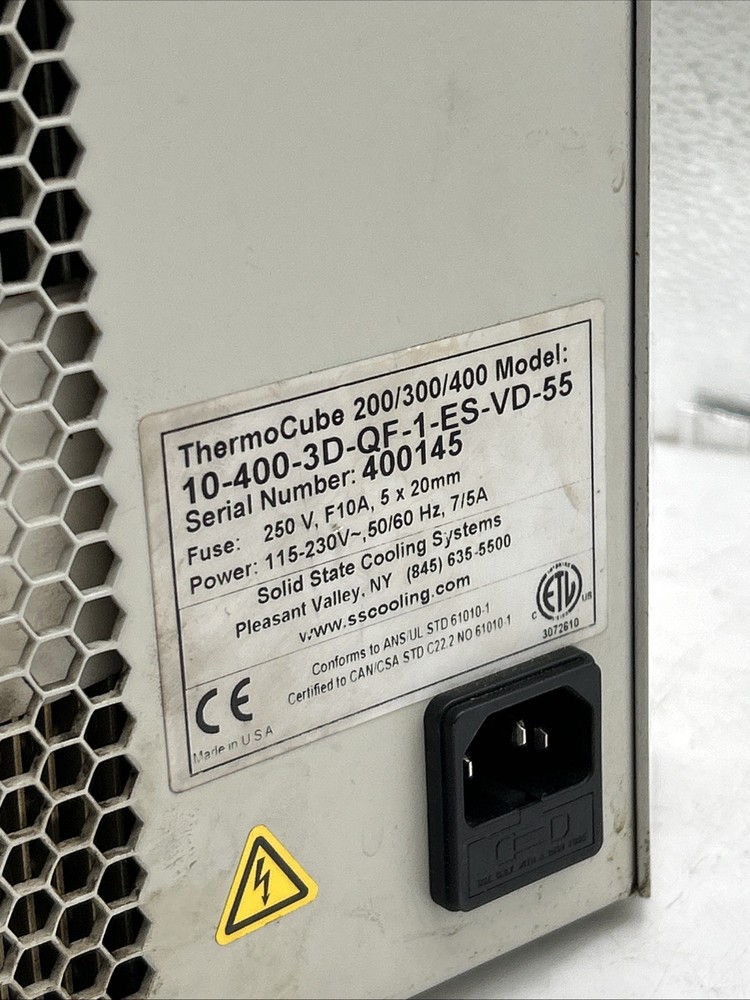 ThermoCube 10-400-3D-QF-1-ES-VD-55 Chiller Solid State Cooling System UNTESTED