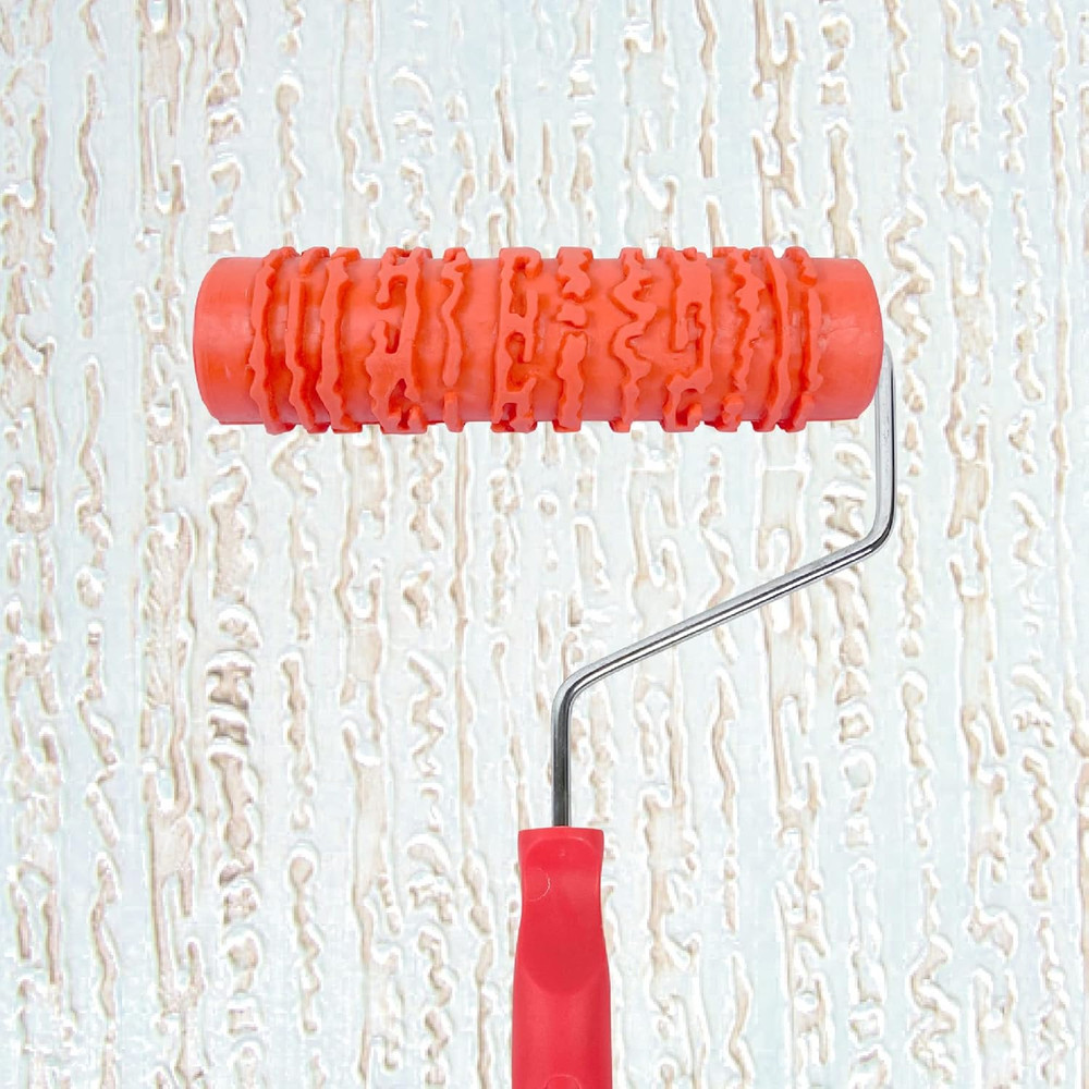 7'' Patterned Paint Roller for Wall Decoration Classic Brick Embossing Texture R