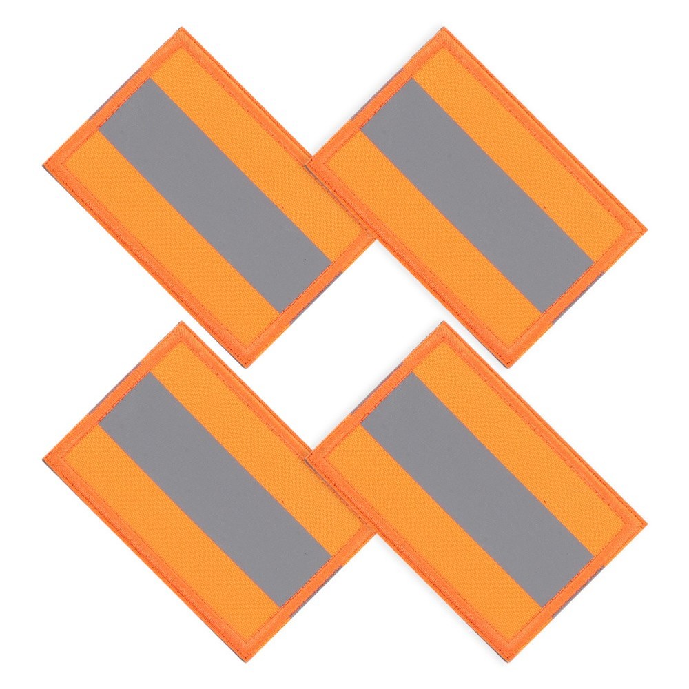 4 Pcs Rain Jackets Security Patch Reflective Night Camping Hiking