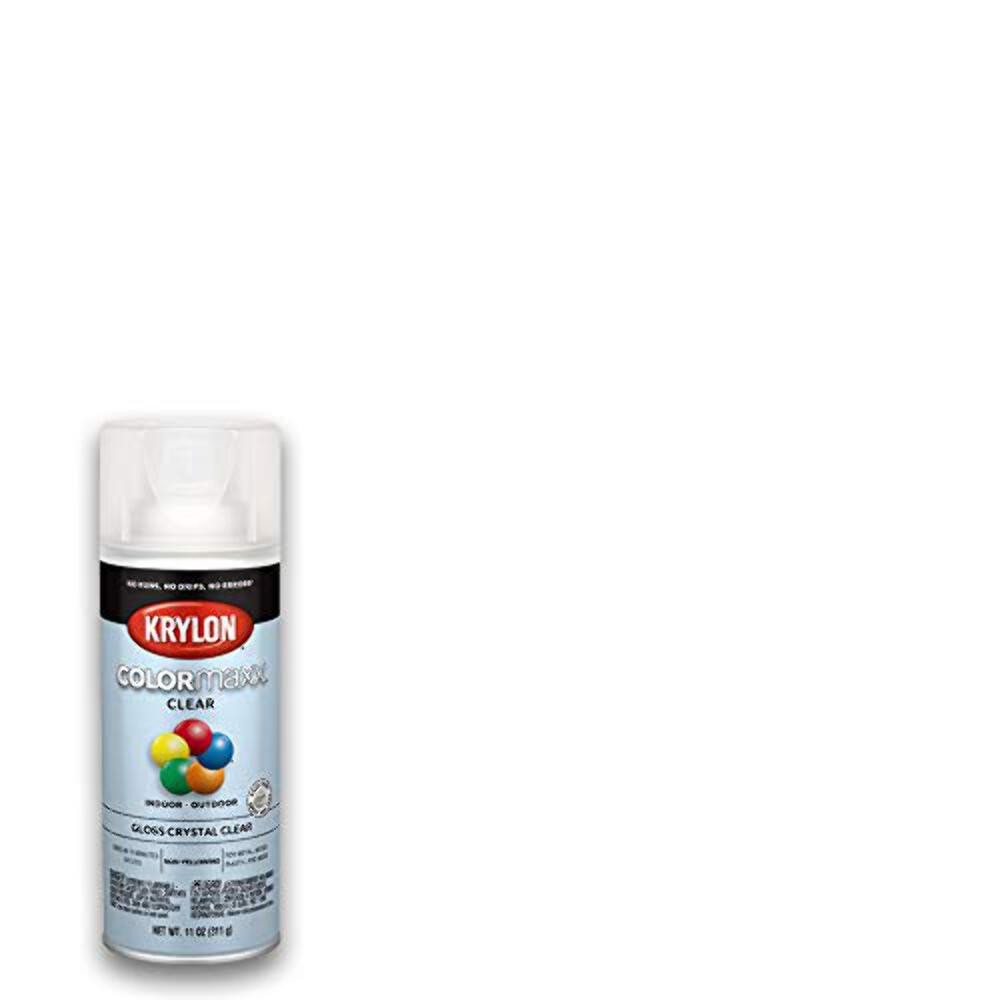 Krylon K05515007 COLORmaxx Acrylic Clear Finish for Indoor/Outdoor Use, Gloss Cr