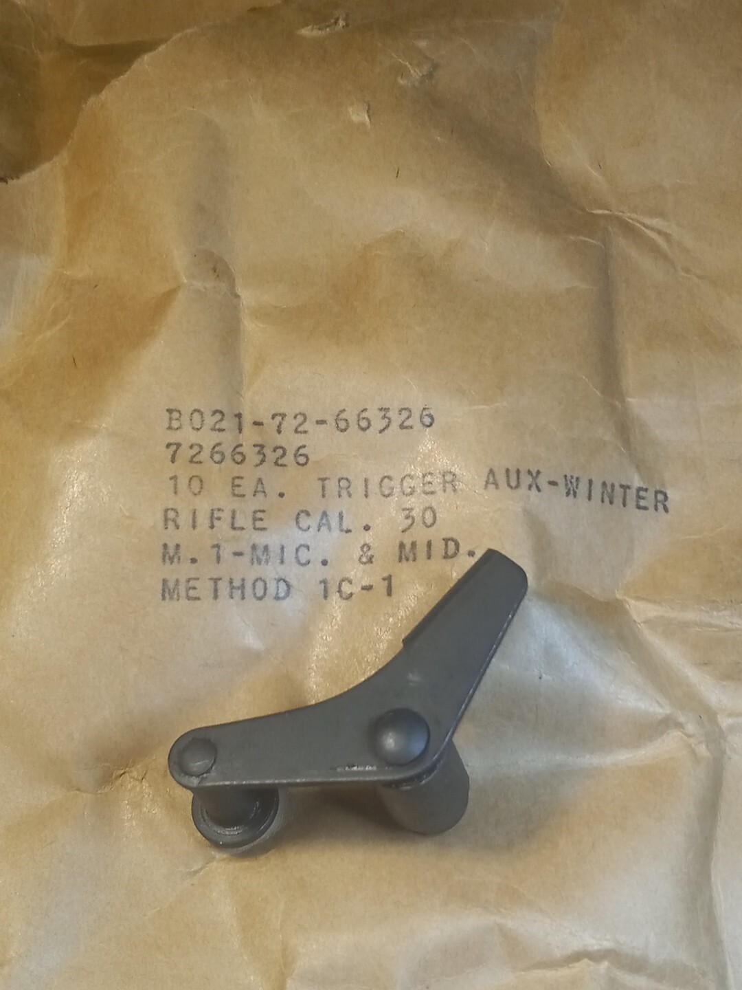 M1 Garand Trigger Winter USGI NOS