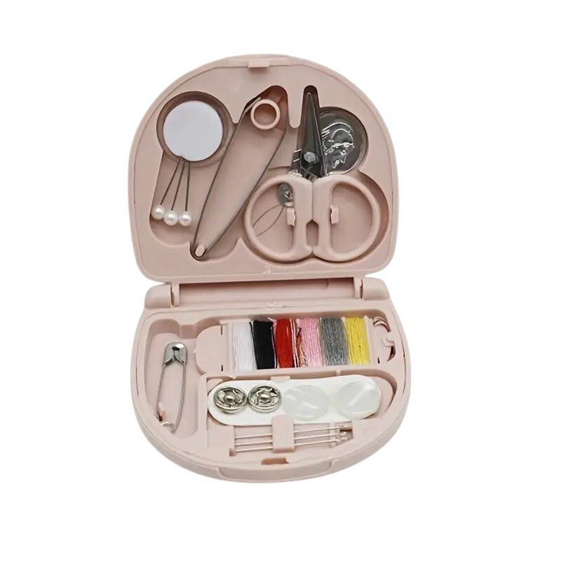 Pink Compact & Portable Sewing Kit - New