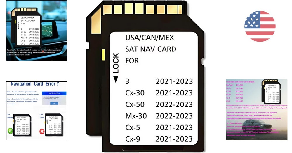 Durable Mazda Navigation Memory Card - 32GB Micro SD Card for 2021-2023 Models