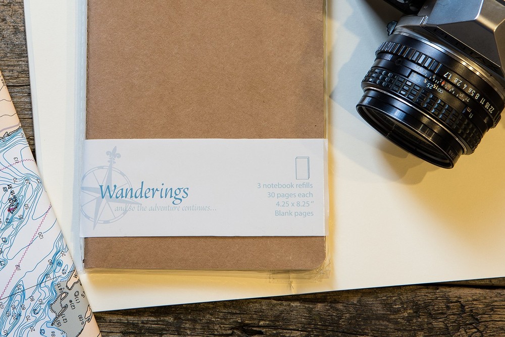Wanderings Blank Regular Size Travelers Notebook Inserts | Regular, Unlined